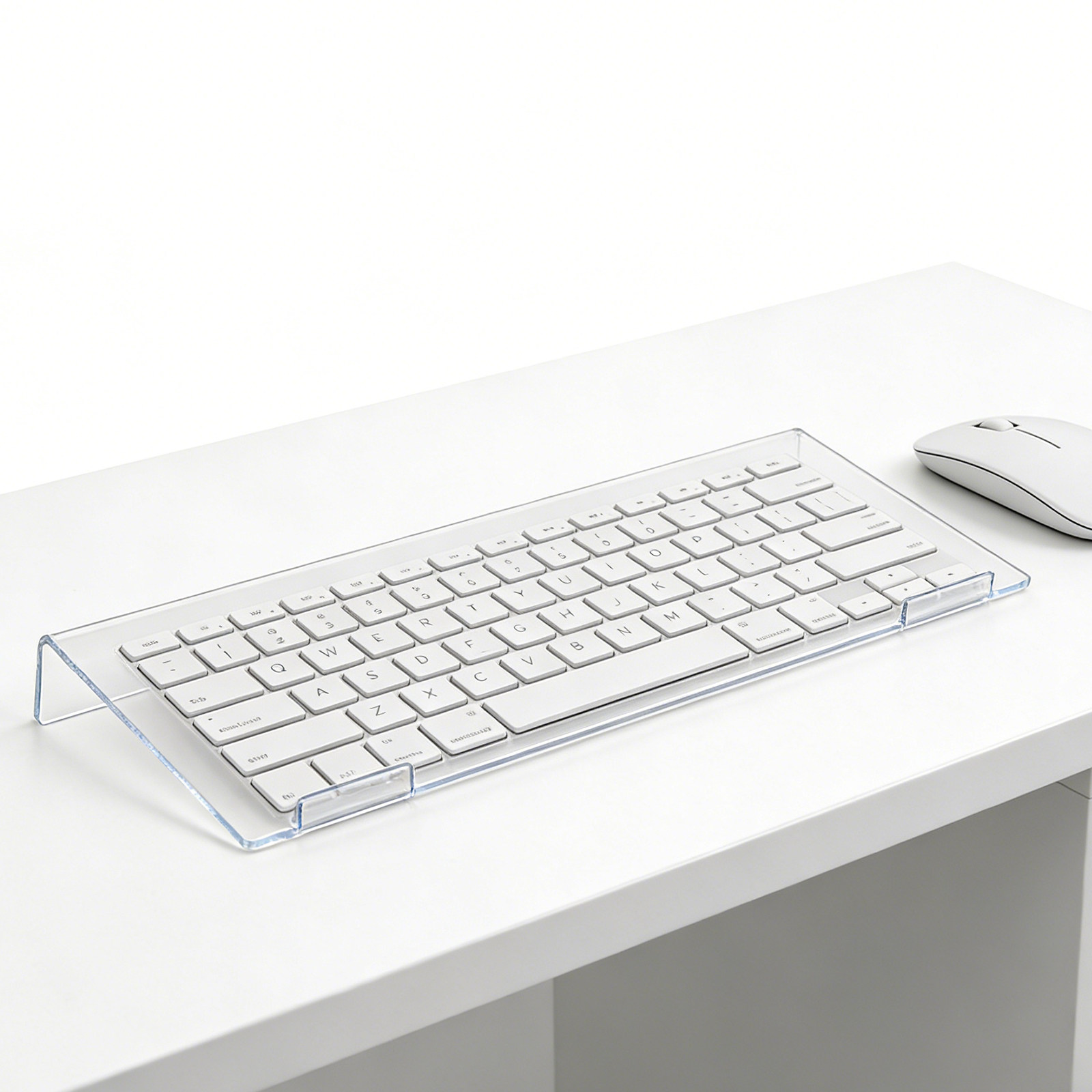 Adjustable Ergonomic Clear Acr - Desk Setup With Keyboard Tray recensie en prijs