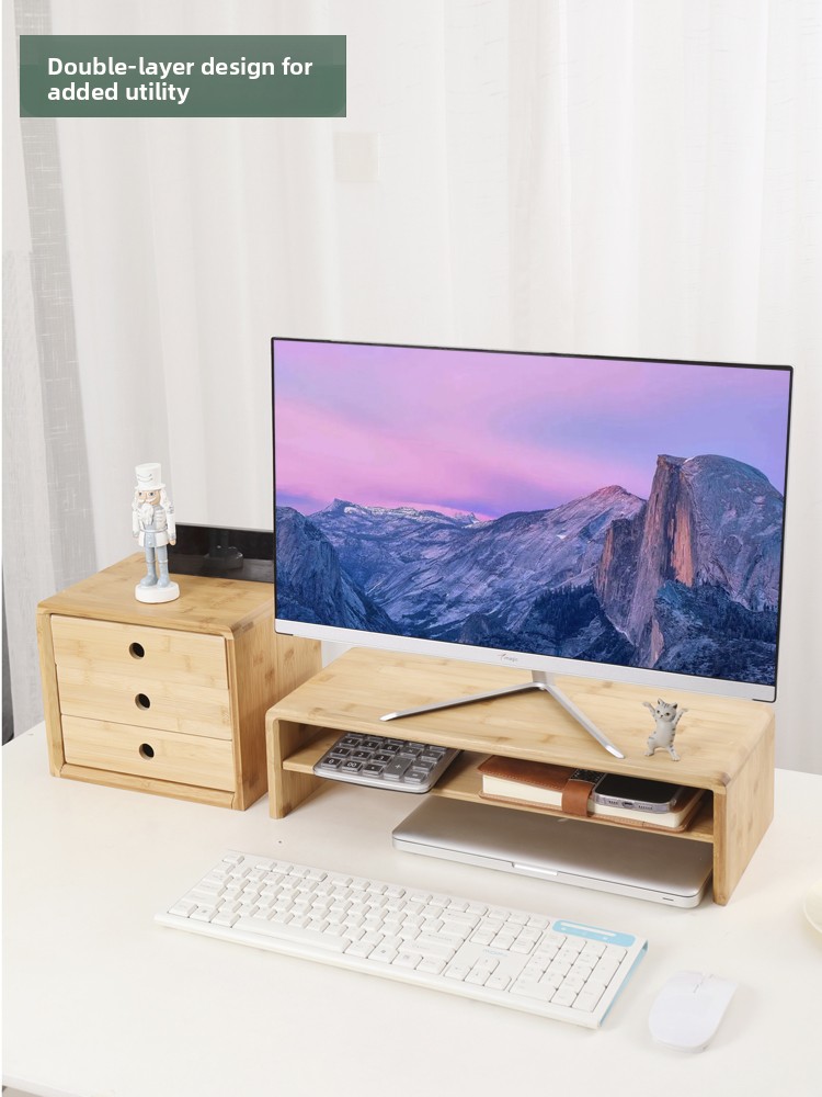 Simple Modern Office Cuter Mon - Monitor Riser Wood recensie en prijs