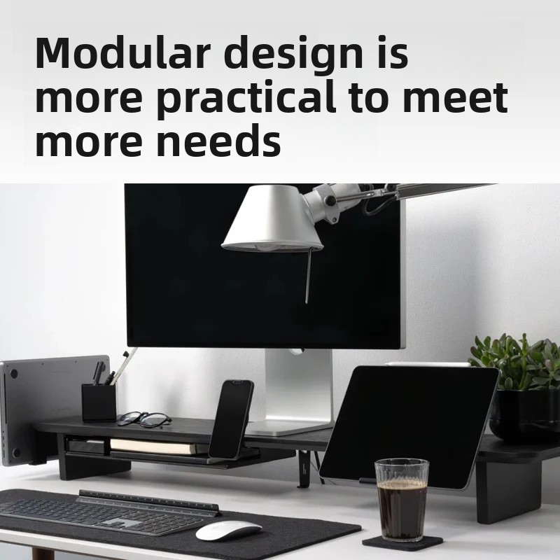 Solid Wood Monitor Riser Stand - Desk Setup In Office recensie en prijs