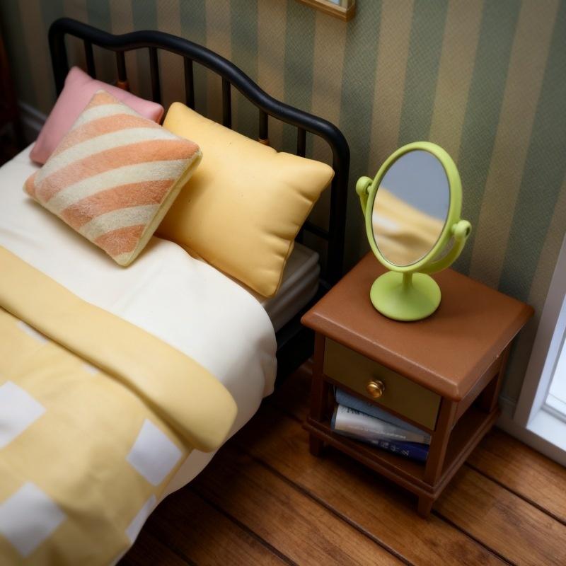 1Pcs Miniature Retro Mirror Dr - Desk Setup Vintage recensie en prijs