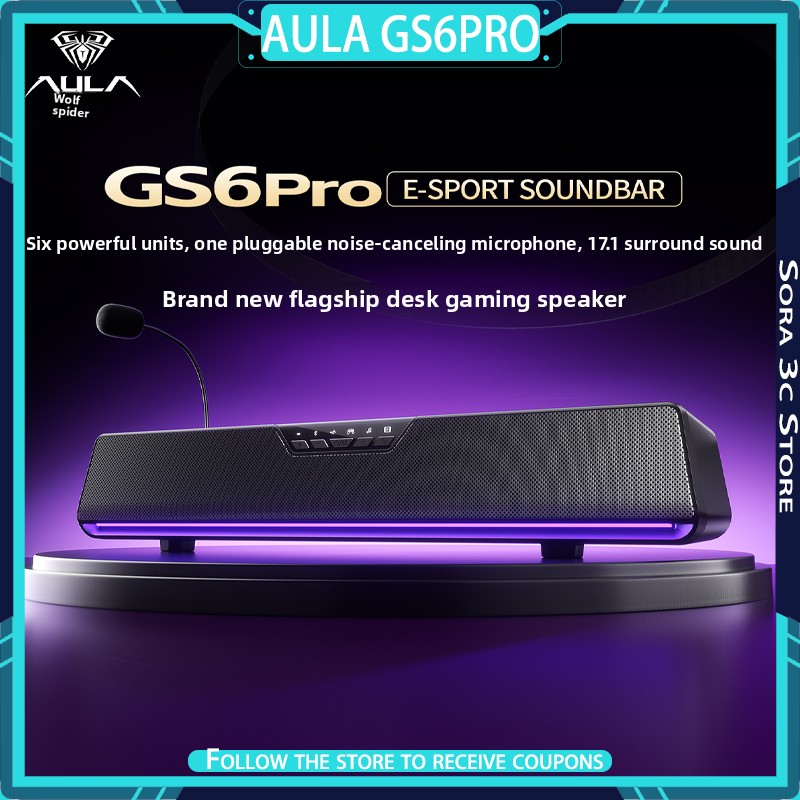 AULA GS6Pro Esports Speaker Bl - Desk Setup With Speakers recensie en prijs