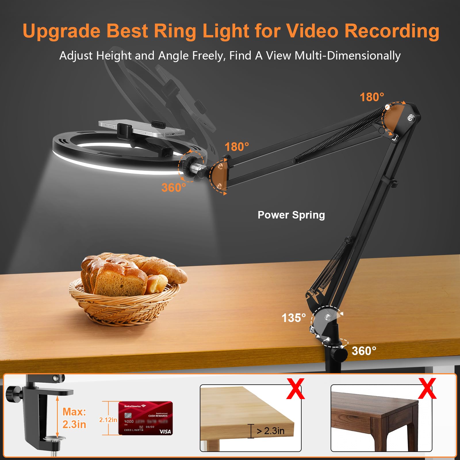 Nice Overhead Tripod With Ring - Desk Setup Equipment recensie en prijs