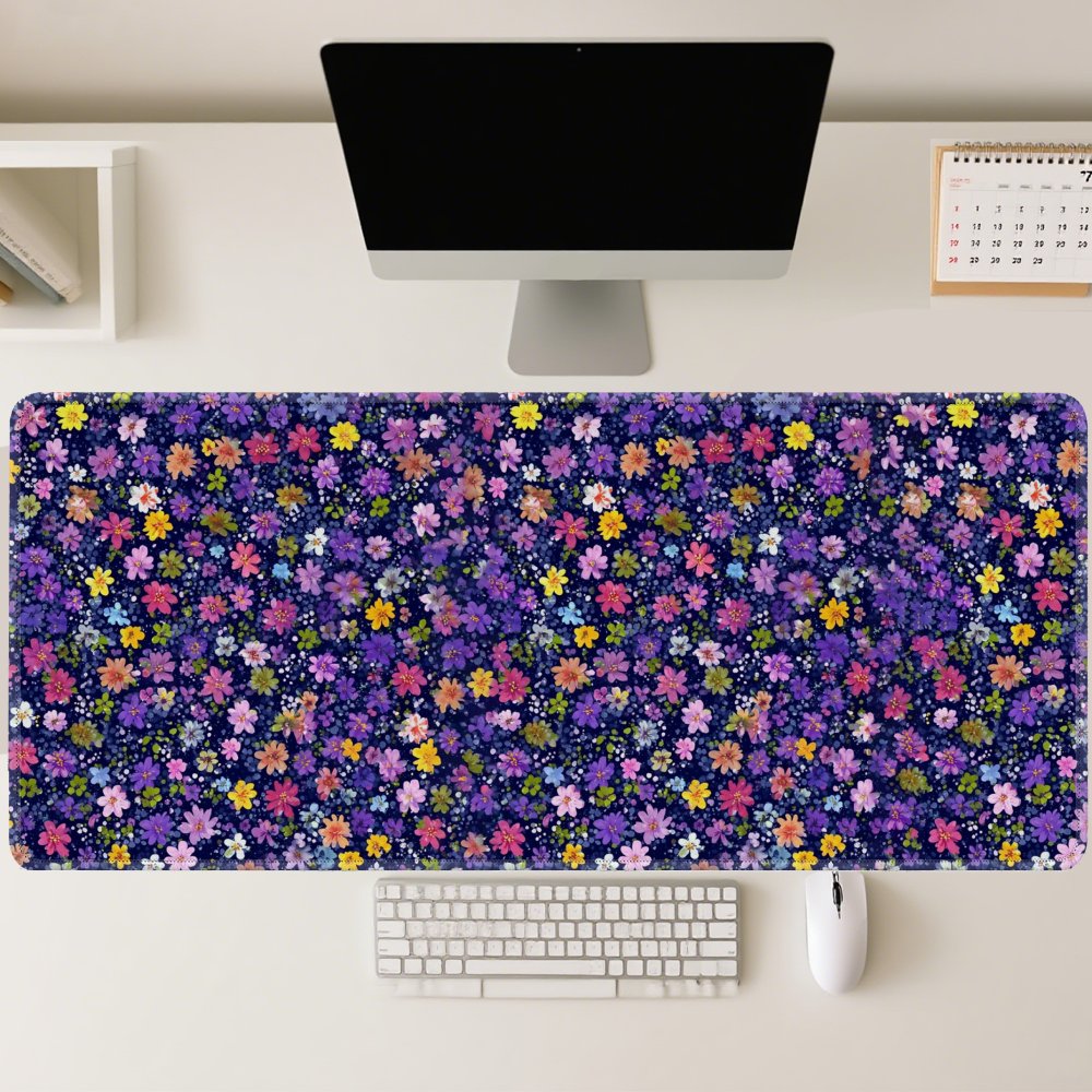 Floral Pattern Desk Mat Large  - Desk Setup Dark recensie en prijs