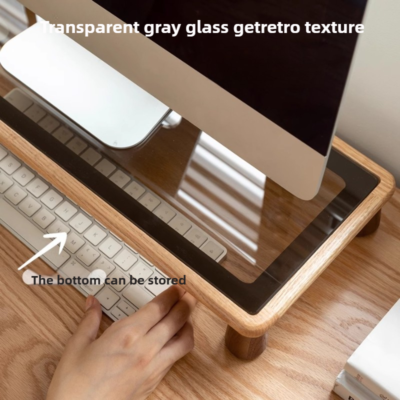 Solid Wood Desktop Monitor Sta - Monitor Riser Wood recensie en prijs