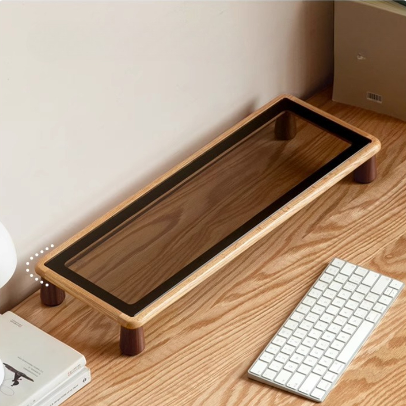 Solid Wood Desktop Monitor Sta - Monitor Riser Wood recensie en prijs
