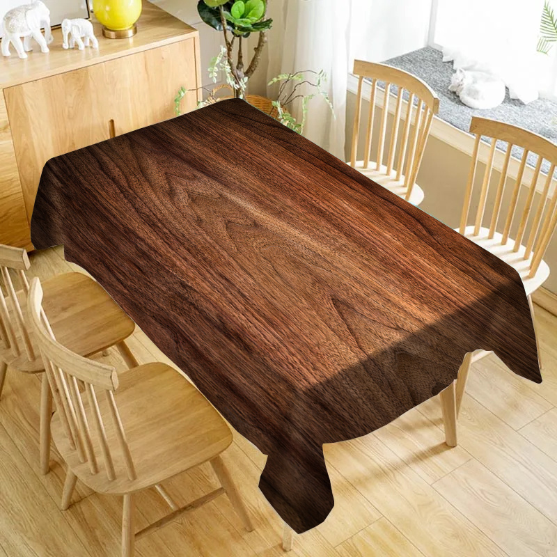 Elegant Dark Wood Grain Tablec - Desk Setup Dark recensie en prijs