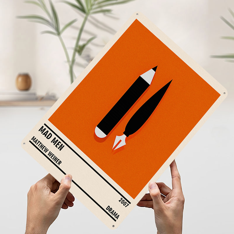Mad Men Minimalist Tin Plaque  - Desk Setup Poster recensie en prijs