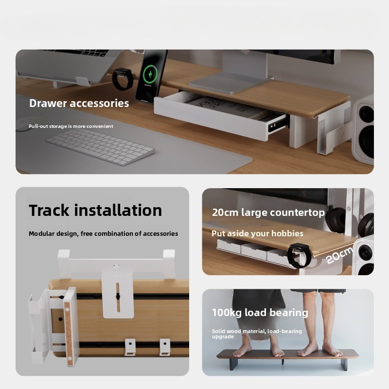 Modern Solid Wood Monitor Stan - Monitor Riser Wood recensie en prijs