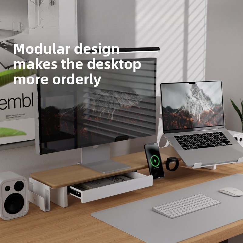 Modern Solid Wood Monitor Stan - Monitor Riser Wood recensie en prijs
