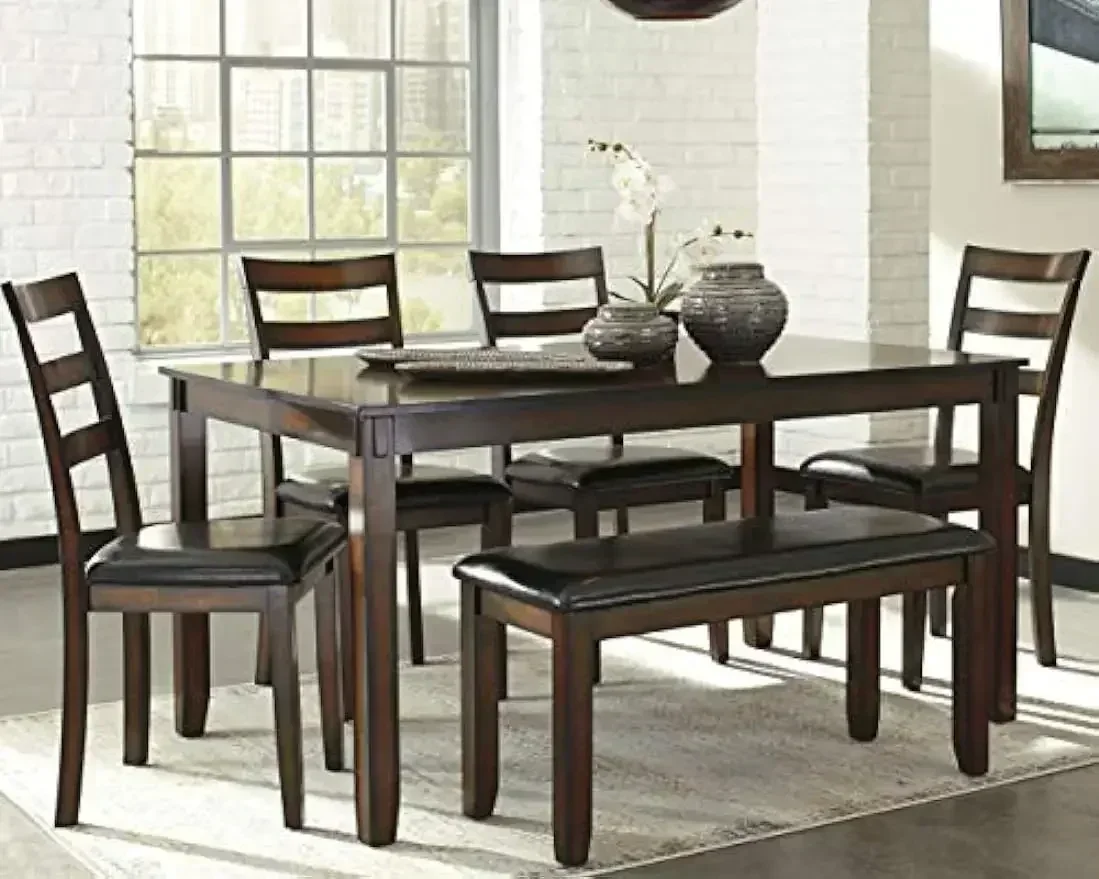 XMSJ-Coviar 6 Piece Dining Set - Desk Setup Dark recensie en prijs