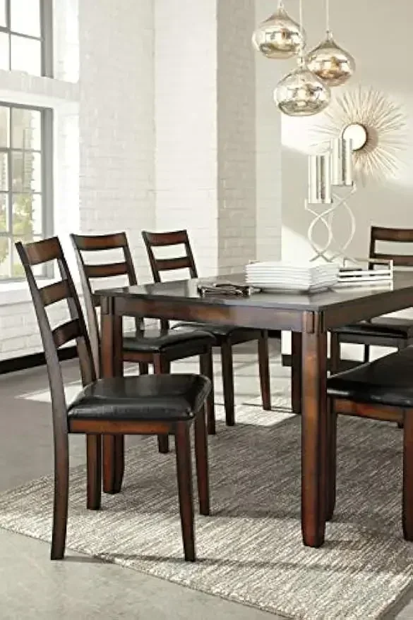 XMSJ-Coviar 6 Piece Dining Set - Desk Setup Dark recensie en prijs
