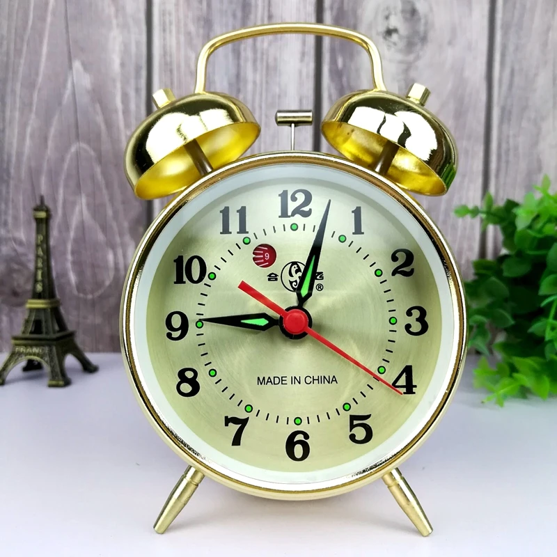 Metal Mechanical Alarm Clock C - Desk Setup Vintage recensie en prijs
