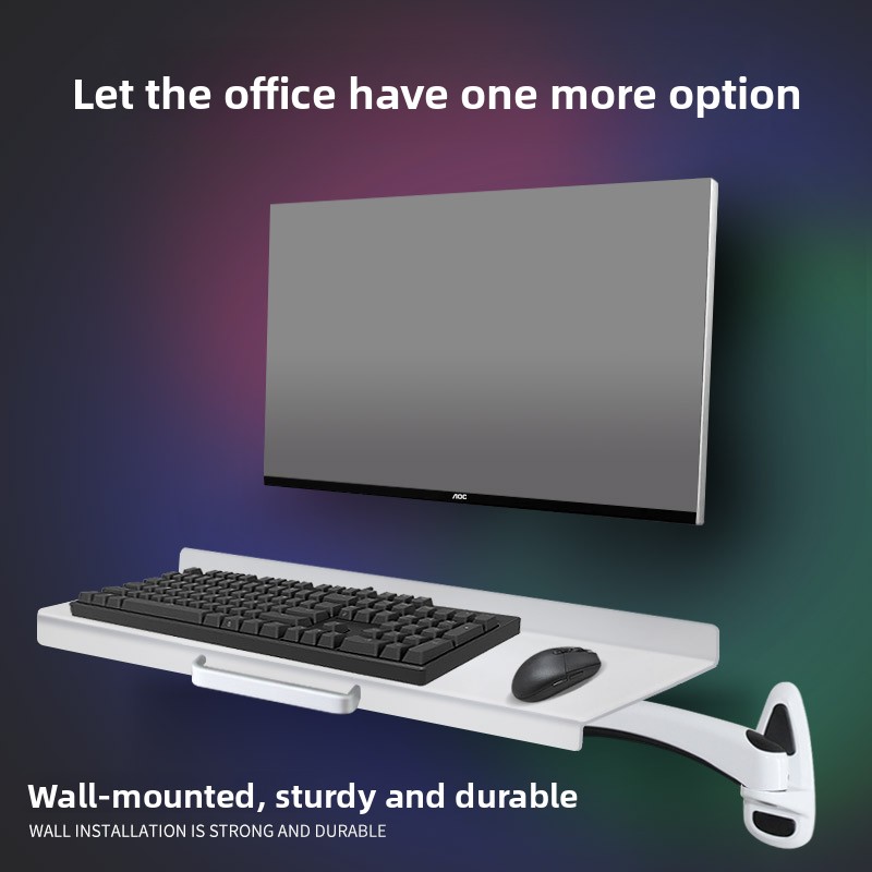 Industrial Wall Mounted Keyboa - Desk Setup With Keyboard Tray recensie en prijs