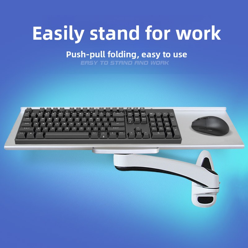 Industrial Wall Mounted Keyboa - Desk Setup With Keyboard Tray recensie en prijs