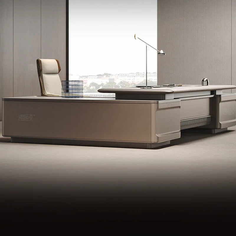 Manicure White L Shaped Wooden - Desk Setup In Office recensie en prijs