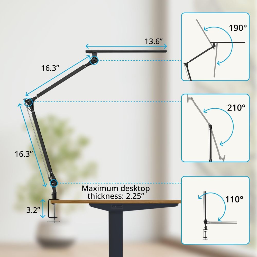 Adjustable 3-Color LED Desk La - Desk Setup In Office recensie en prijs