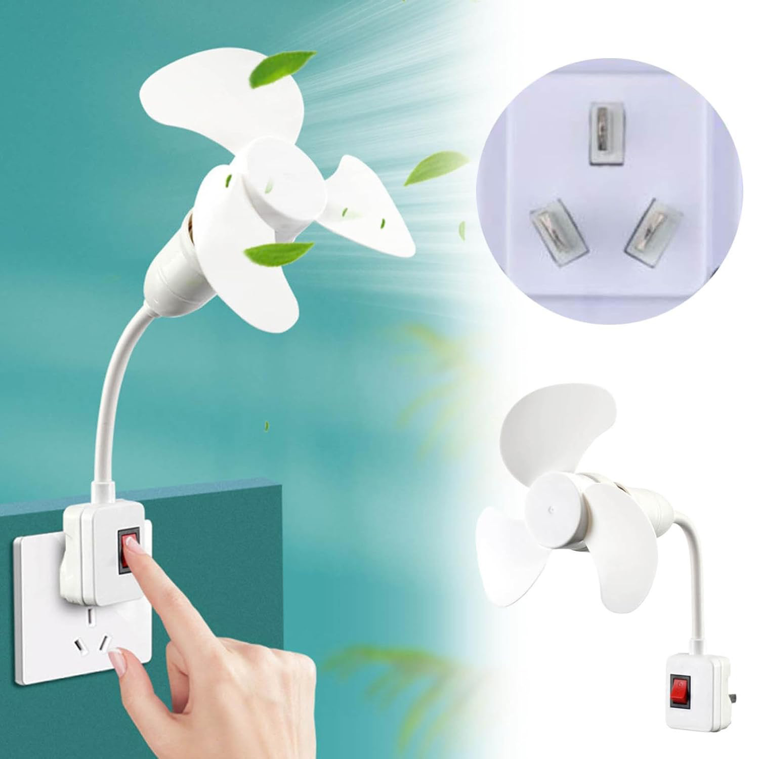 Mini Cooling Fan With E27 Scre - Desk Setup Study recensie en prijs