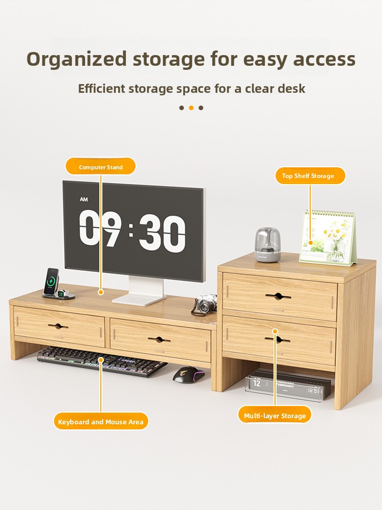 Desktop Computer Monitor Stand - Monitor Riser Wood recensie en prijs