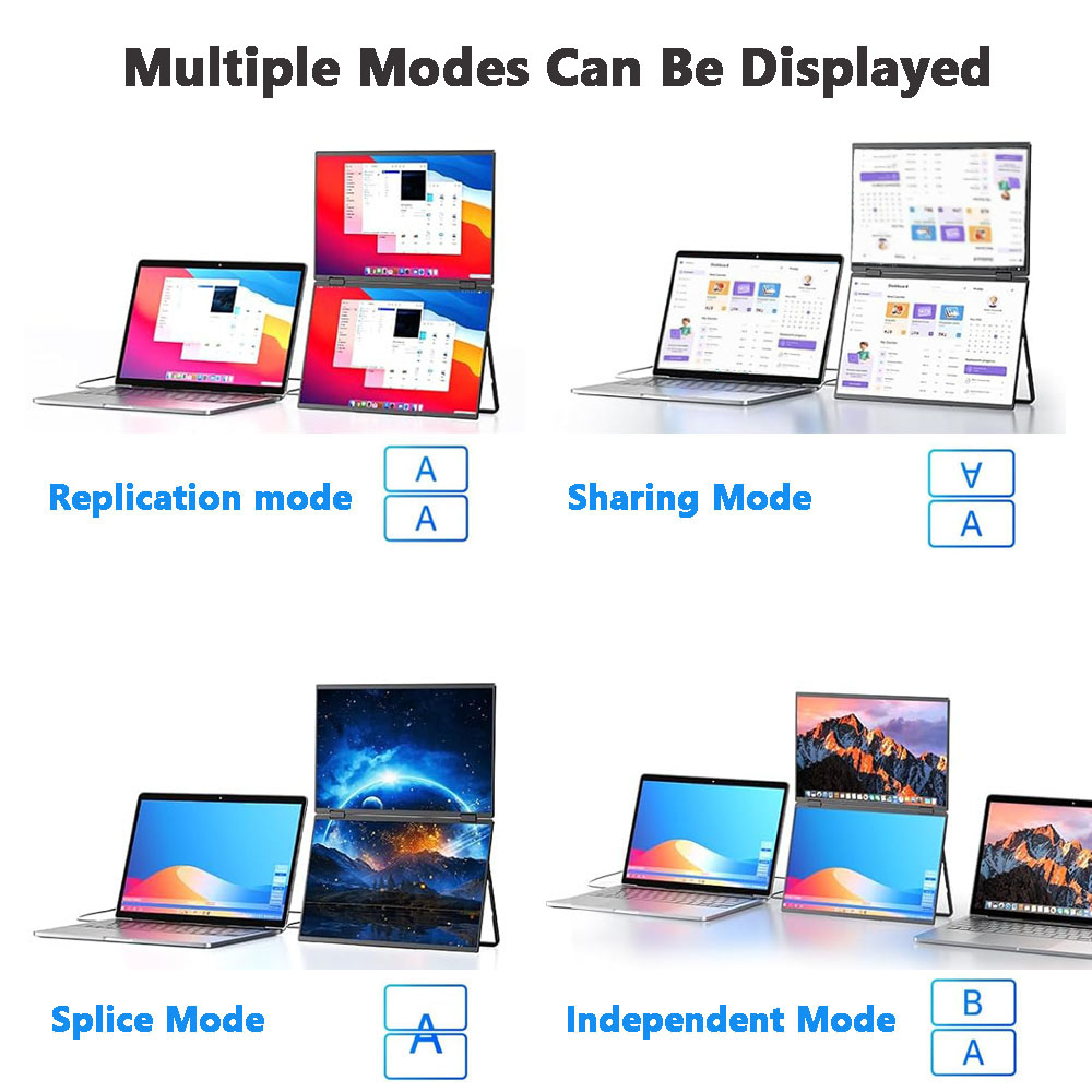 14‘’ Dual Portable Monitor Sta - Dual Monitor Desk Setup recensie en prijs