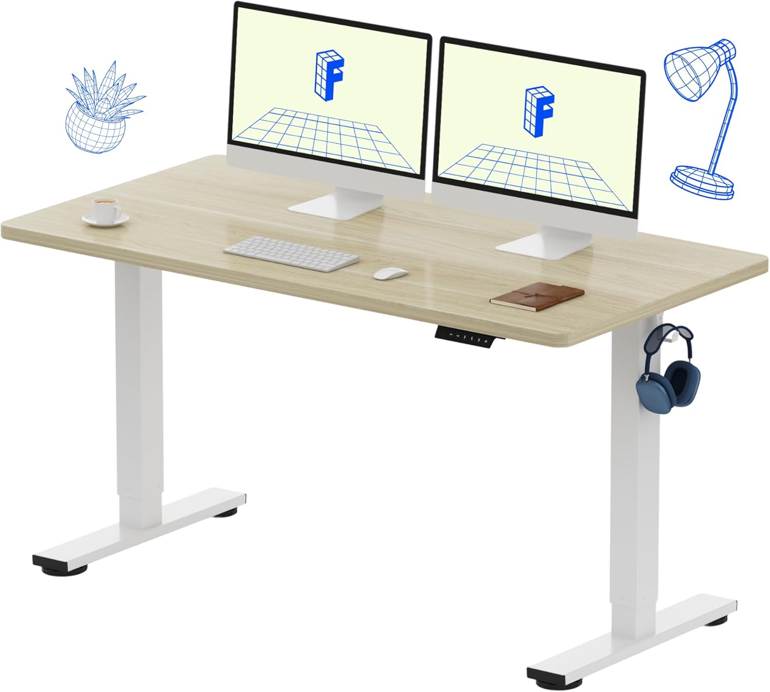 Electric Height Adjustable Sta - Desk Setup In Office recensie en prijs