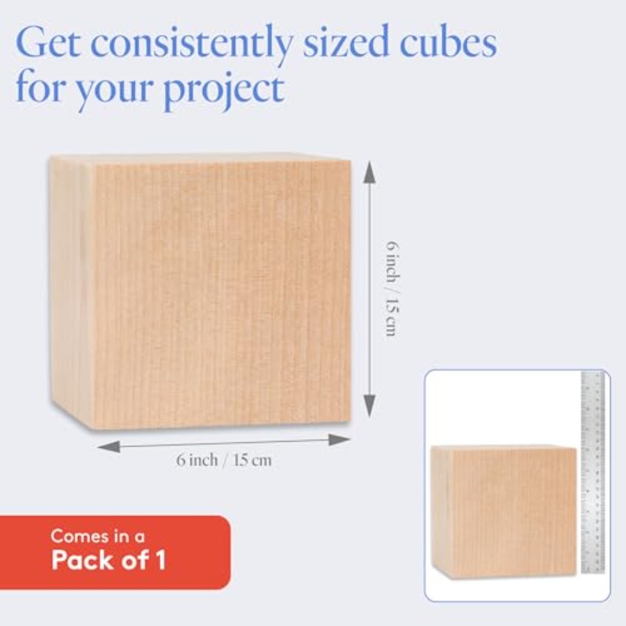 DIY Wood Cubes, Pack of 1 Larg - Monitor Riser Wood recensie en prijs