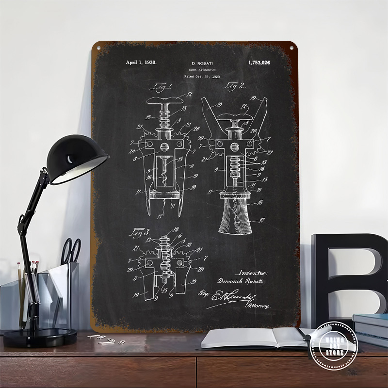 1928 Cork Extractor Tinplate P - Desk Setup Vintage recensie en prijs