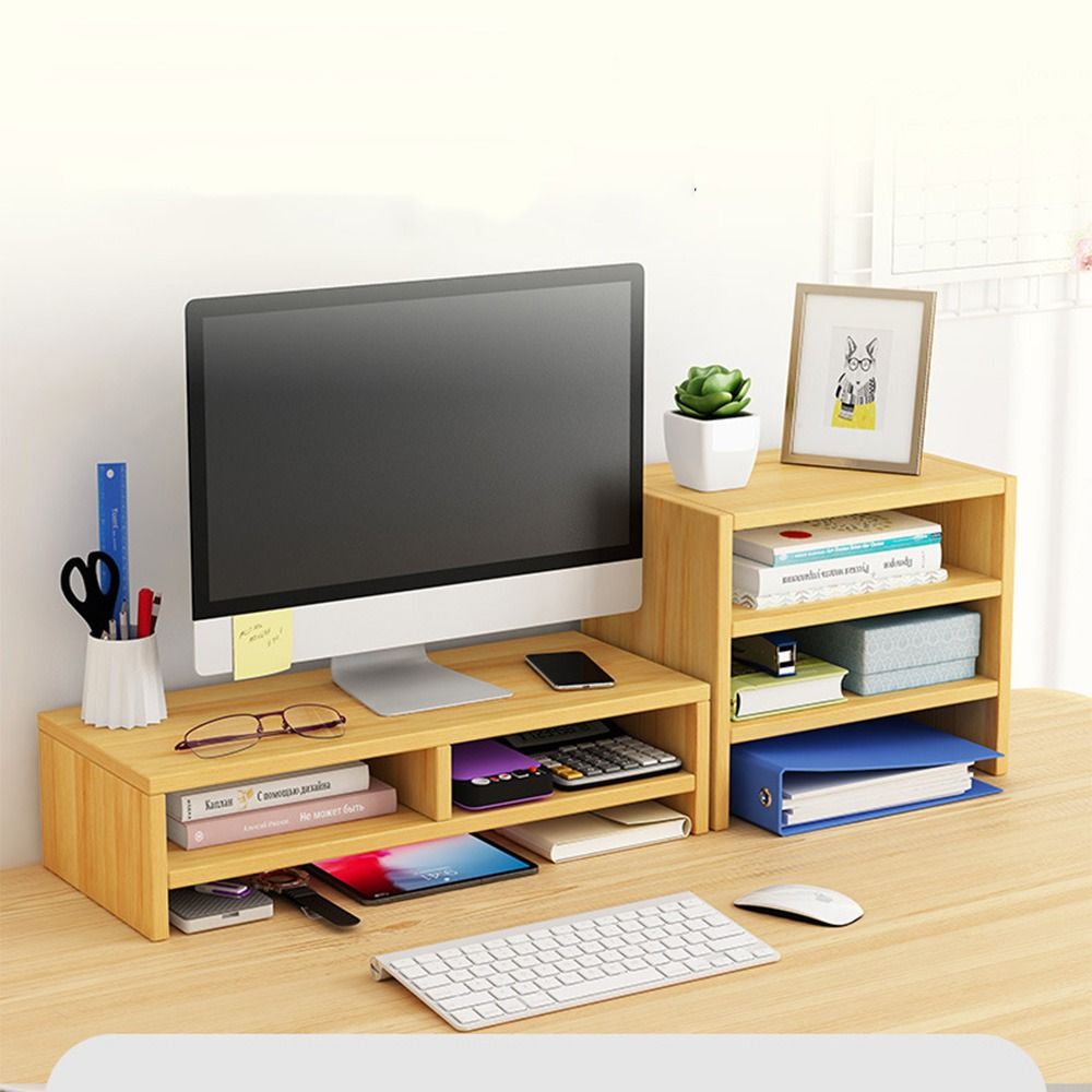 Stable Base Wood Desktop Compu - Monitor Riser Wood recensie en prijs