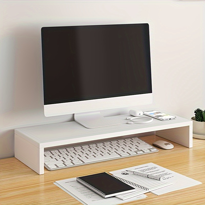 Spacious Wooden Monitor Stand  - Desk Setup Riser recensie en prijs