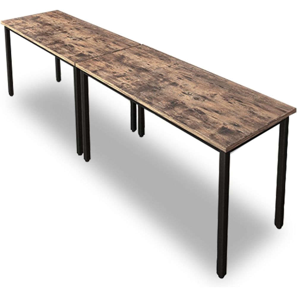 Rustic Brown 4-8 Person Meetin - Desk Setup Study recensie en prijs