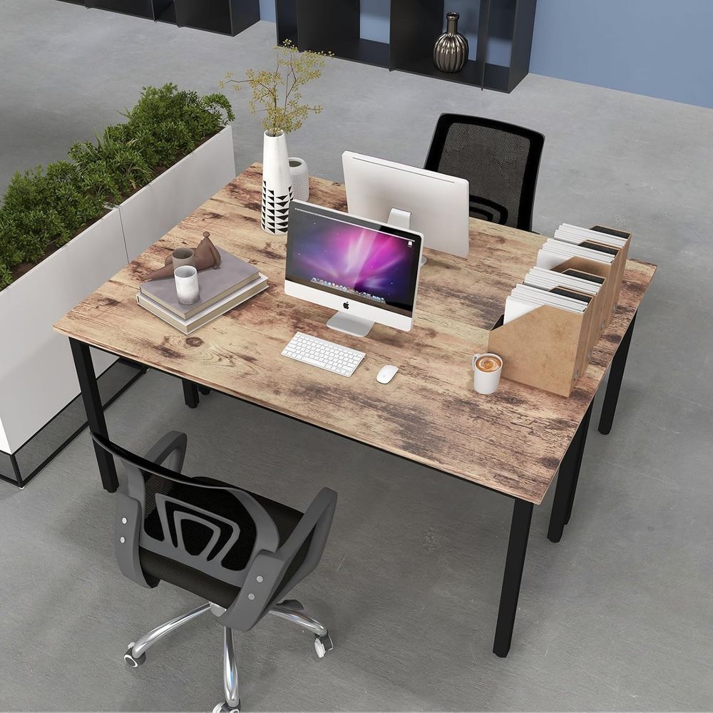 Rustic Brown 4-8 Person Meetin - Desk Setup Study recensie en prijs