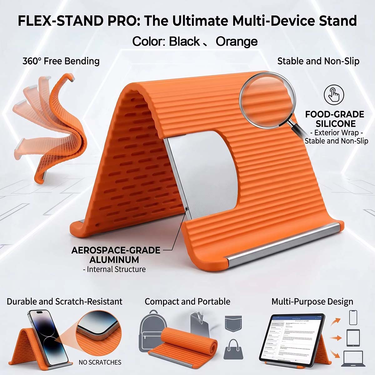 Freely Shaping Silicone Phone  - Dual Phone Holder recensie en prijs