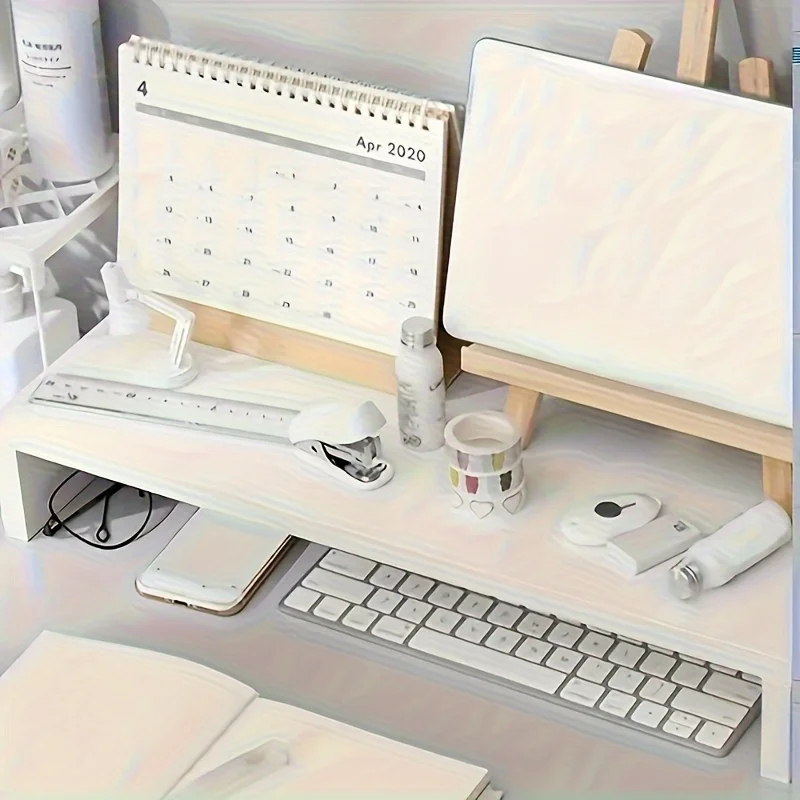 Stable Base Wood Desktop Compu - Desk Setup Riser recensie en prijs