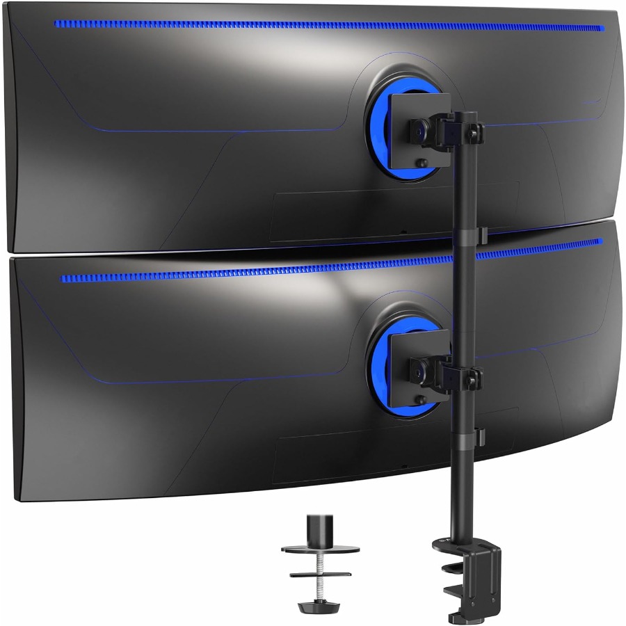 Dual Vertically Stacked UltraW - Dual Monitor Desk Setup recensie en prijs